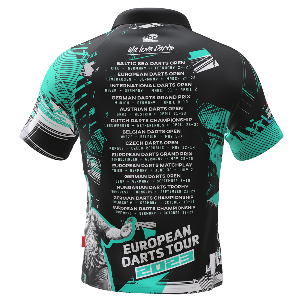 pdc tour shirt 2023